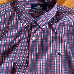 Vineyard Vines Stretch Nylon/Poly Plaid Shirt XXL